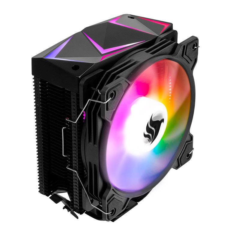 Cooler Para Processador Pichau Falcon, ARGB, 120mm, Preto, PG-FLCARGB-BK01 - foto 1