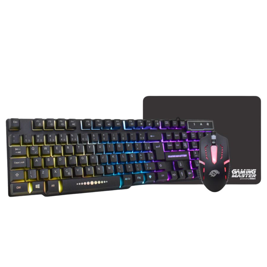 KIT GAMER FX-X2218 TECLADO + MOUSE LED + MOUSE PAD - KMEX - foto 1