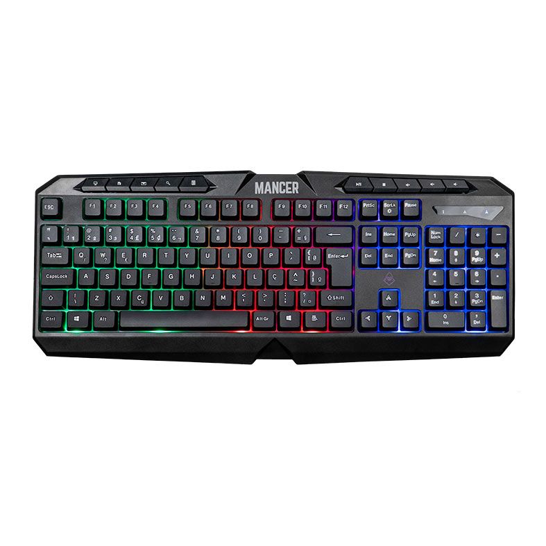 Combo Gamer Mancer ORC V2 4x1, Rainbow, Teclado ABNT2, Mouse 6400DPI, Mousepad Pequeno, Headset Driv - miniatura 4