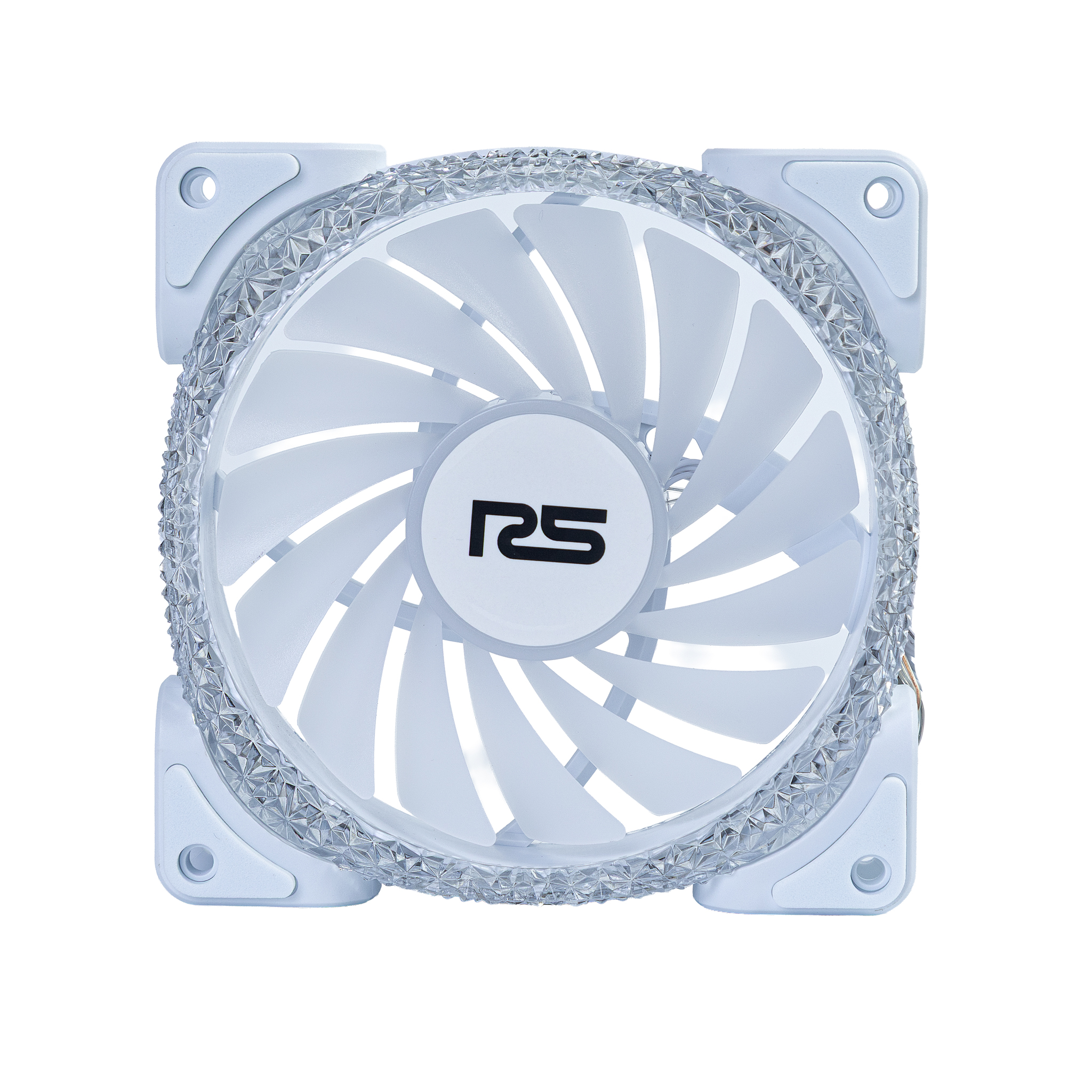 FAN ROUND5 CRYSTAL FORWARD PWM ARGB 120MM WHITE BOX - miniatura 3