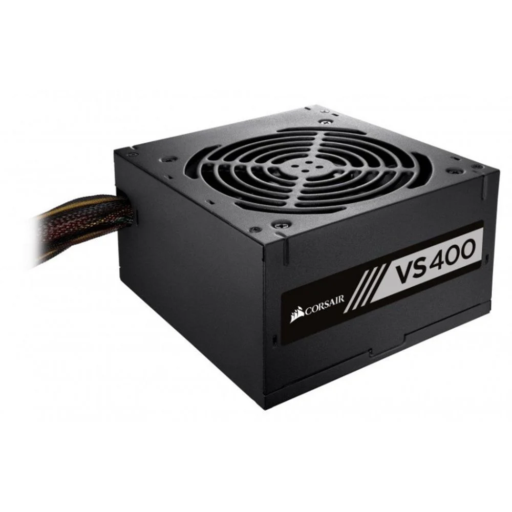 Fonte Corsair ATX VS400, 400W, 80 Plus White, Sem Cabo de Força, Preto - CP-9020117-LA - foto 1