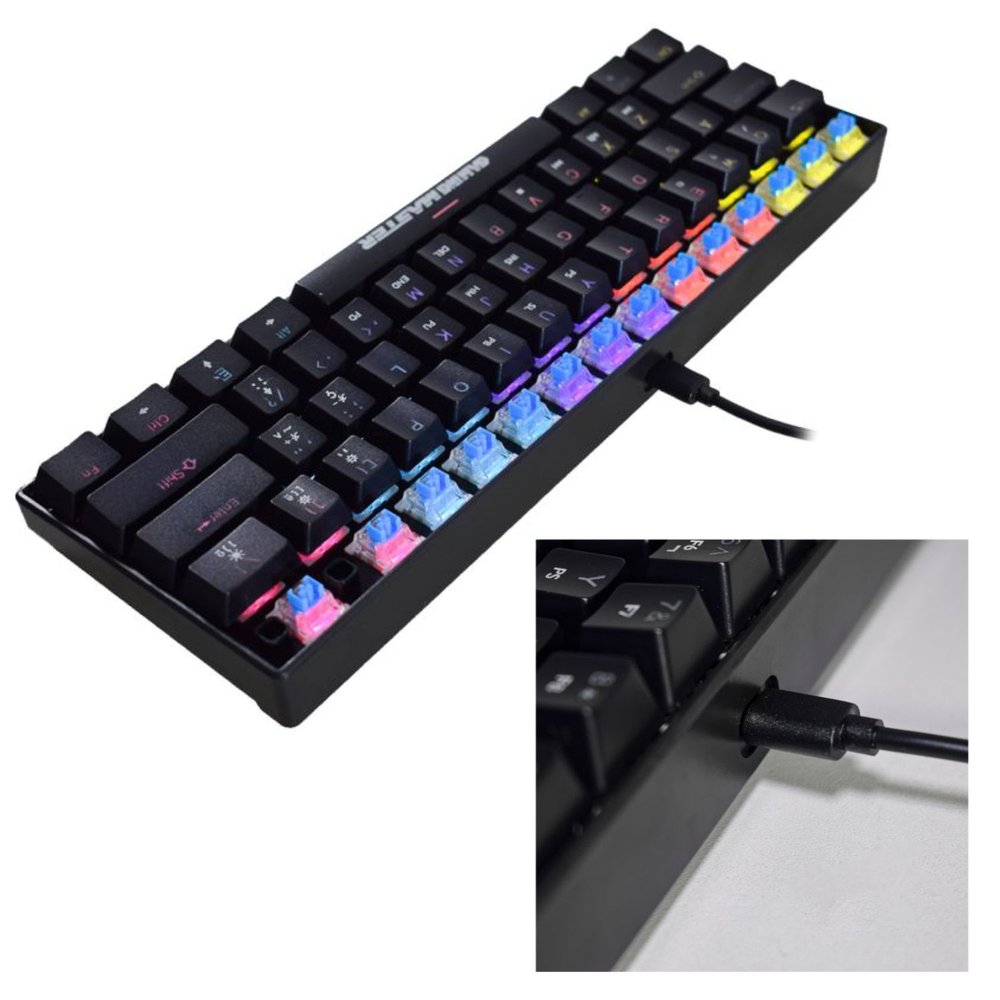 TECLADO KMEX MECANICO GAMER SPECTRAFURY PRETO KBL8 RGB - miniatura 5