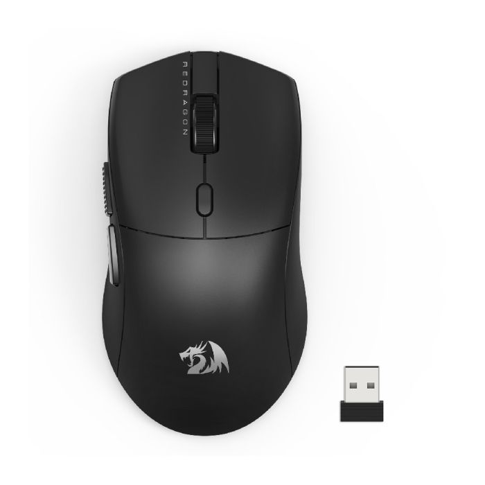 Mouse Gamer Sem Fio Redragon Standard M815-STD 1200DPI 6 Botões Preto - foto 1