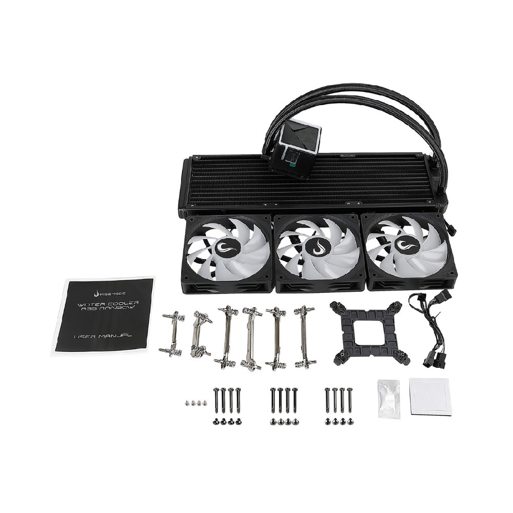 Water Cooler Rise Mode Black 360mm 2000RPM RGB - RM-WCB-03-RBW - miniatura 5
