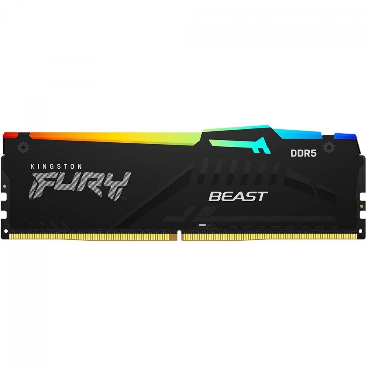 Memoria RAM Kingston Fury Beast DDR5 16GB 4800MHz RGB - Preto (KF548C38BBA-16) - foto 1