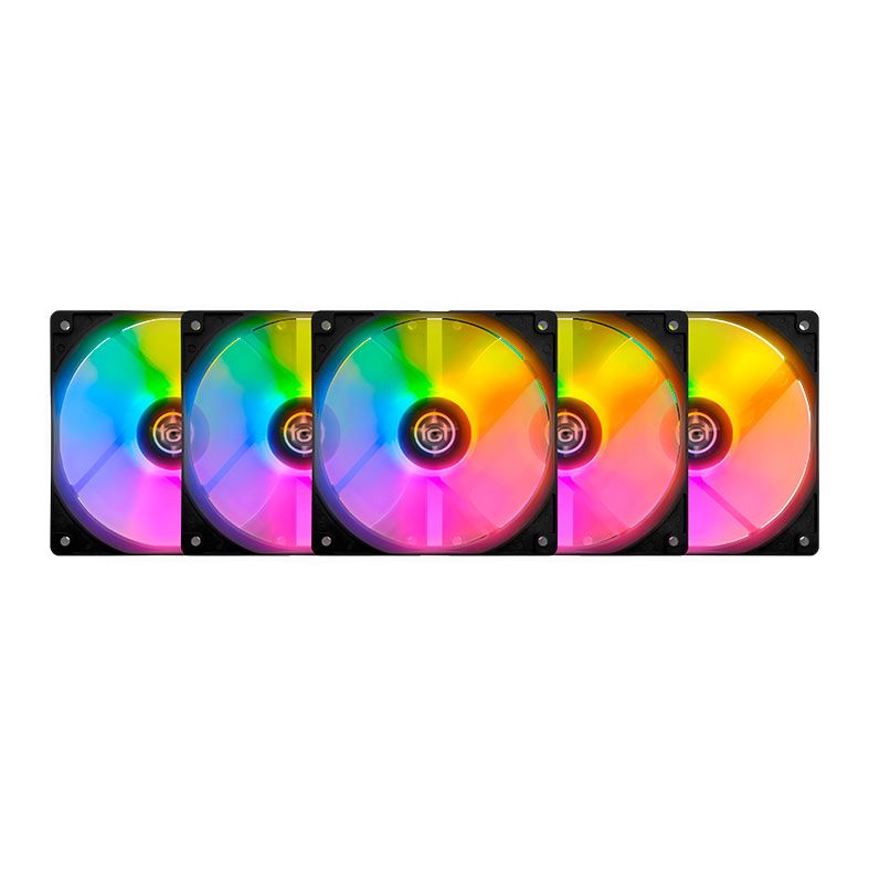 Kit Ventoinhas TGT Striker, Rainbow, 5x120mm, TGT-STK5-BLRBW - foto 1