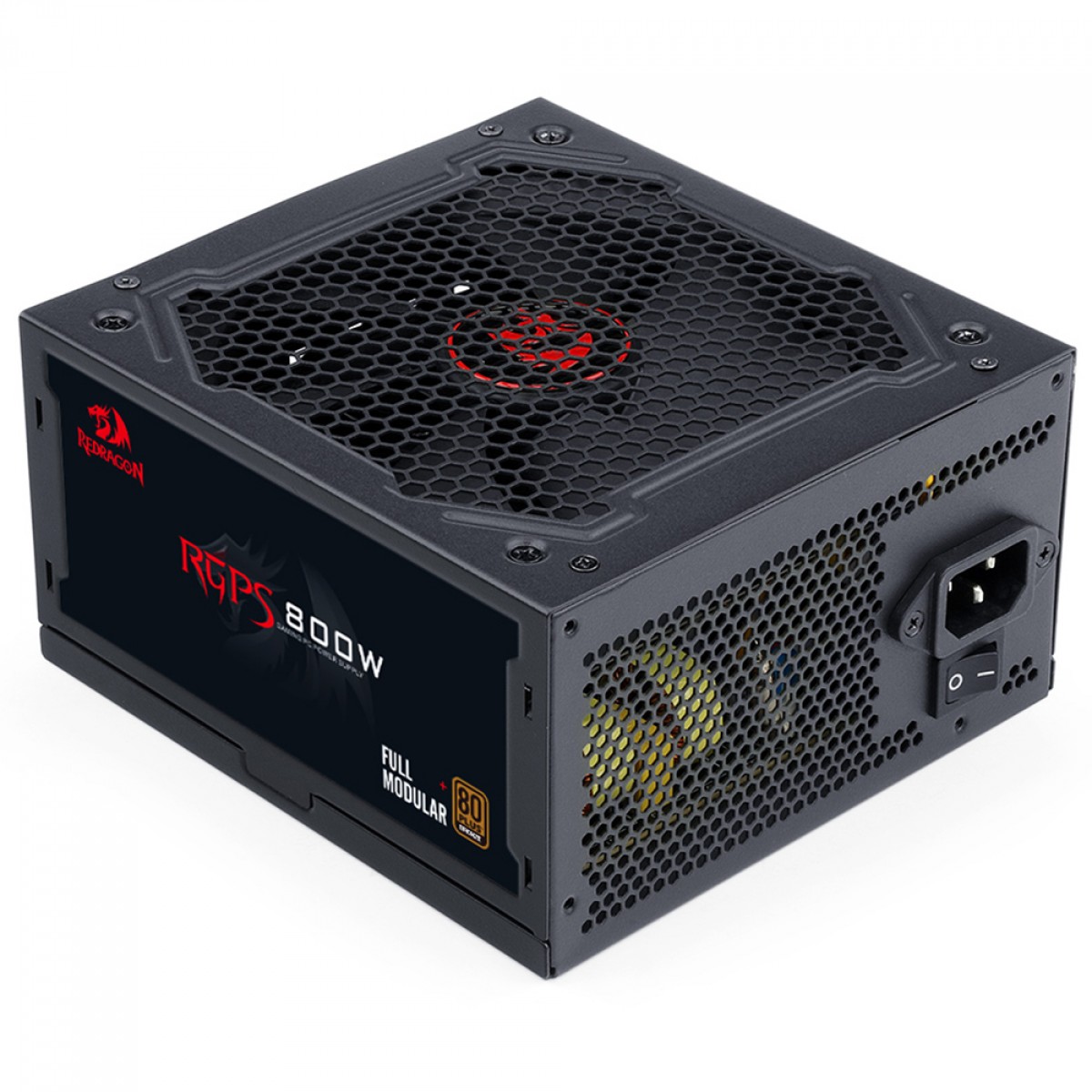 Fonte Redragon RGPS 800W, 80 Plus Bronze, PFC Ativo, PCIe 5.1, Full Modular, GC-PS011 V2 - foto 1