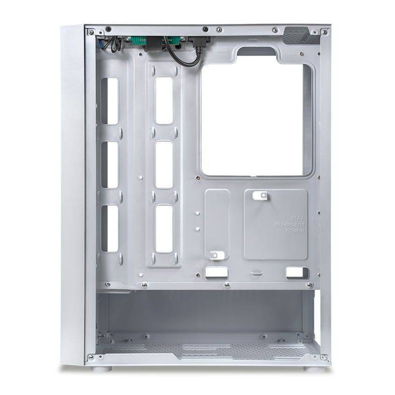 Gabinete Gamer Mancer Narok V2, Rainbow, Mid-Tower, Lateral de Vidro, Com 3 Fans, Branco, MCR-NRKWH- - miniatura 4