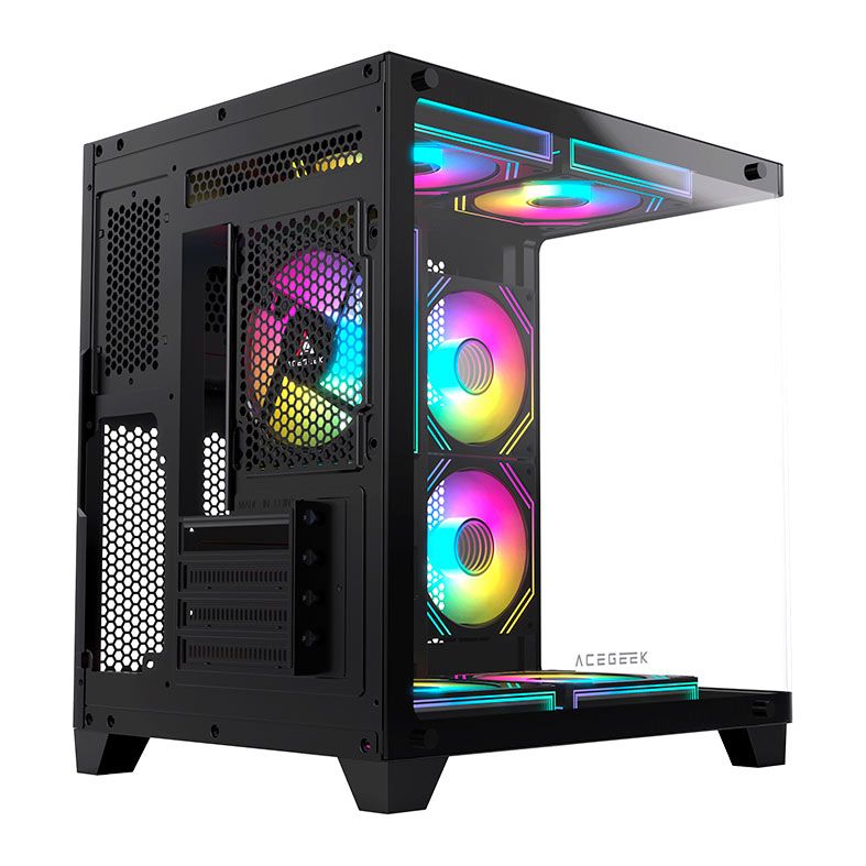 Gabinete Gamer Acegeek Arcane, Mid-Tower, Lateral de Vidro, Preto, AG-ARCANE-BK - miniatura 5