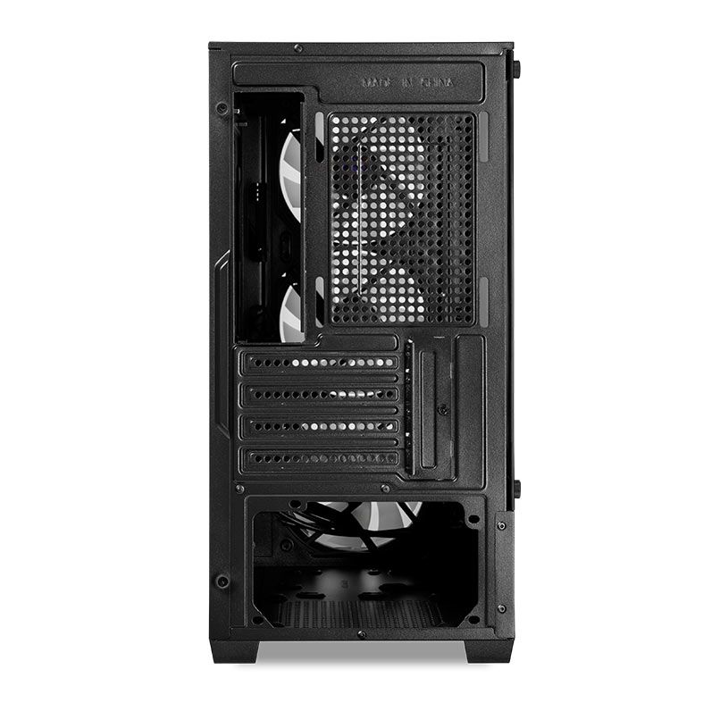 Gabinete Gamer Mancer Ward V3, Mini-Tower, Lateral de Vidro, Com 3 Fans, Preto, MCR-WD3-BK-3F - miniatura 4