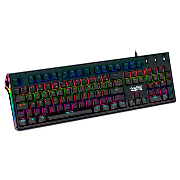 TECLADO K-MEX MECANICO GAMER KIEC28 FLASHSTRIKE SWITCH BLUE RGB - foto 1