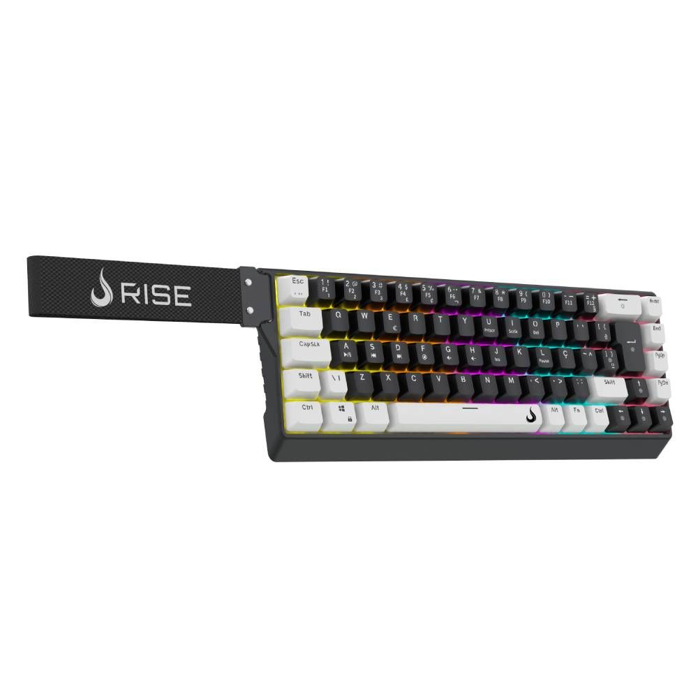 Teclado Magnético Gamer Rise Mode Vektor Pro ARGB ABNT2 Switch Magnético Rise Core - RM-TCM-VKT-MGN-BW - miniatura 3