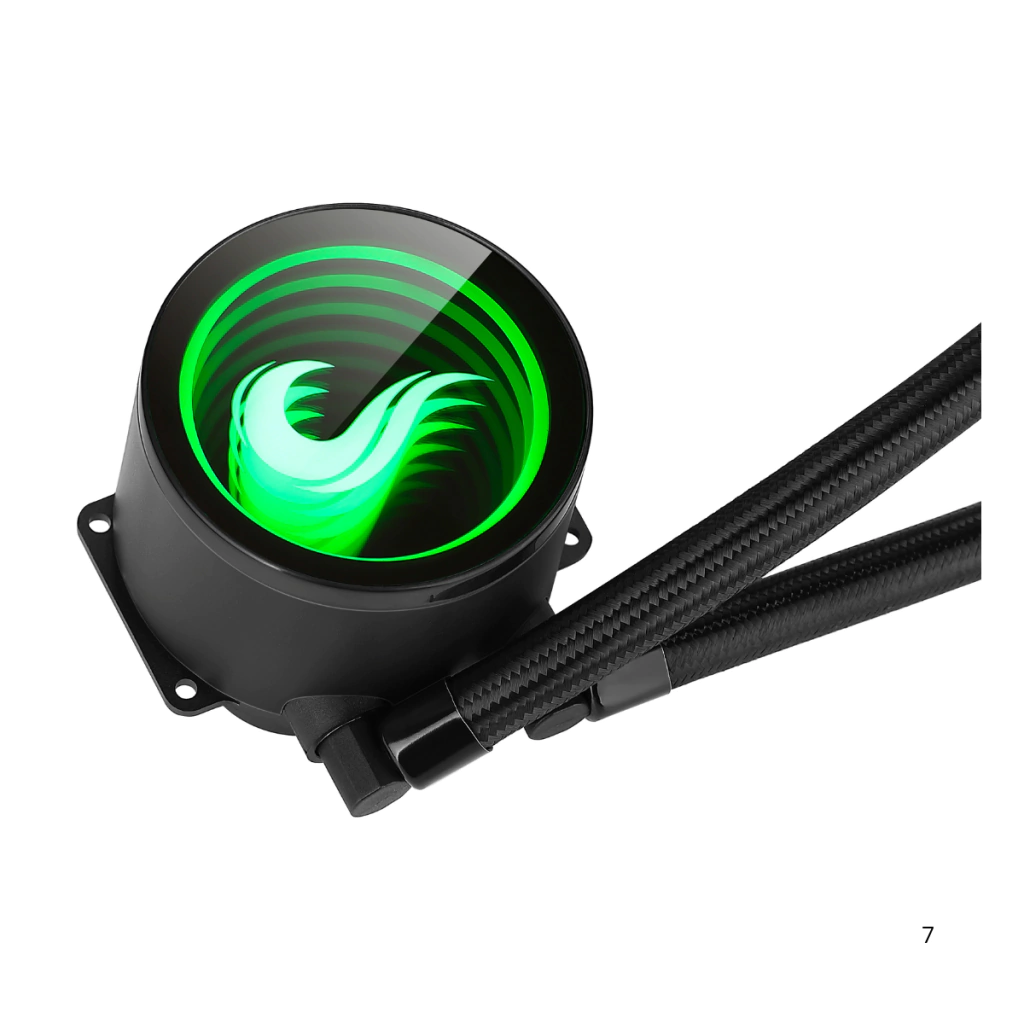 Water Cooler Rise Mode Black 240mm ARGB - RM-WCB-04-ARGB - miniatura 4