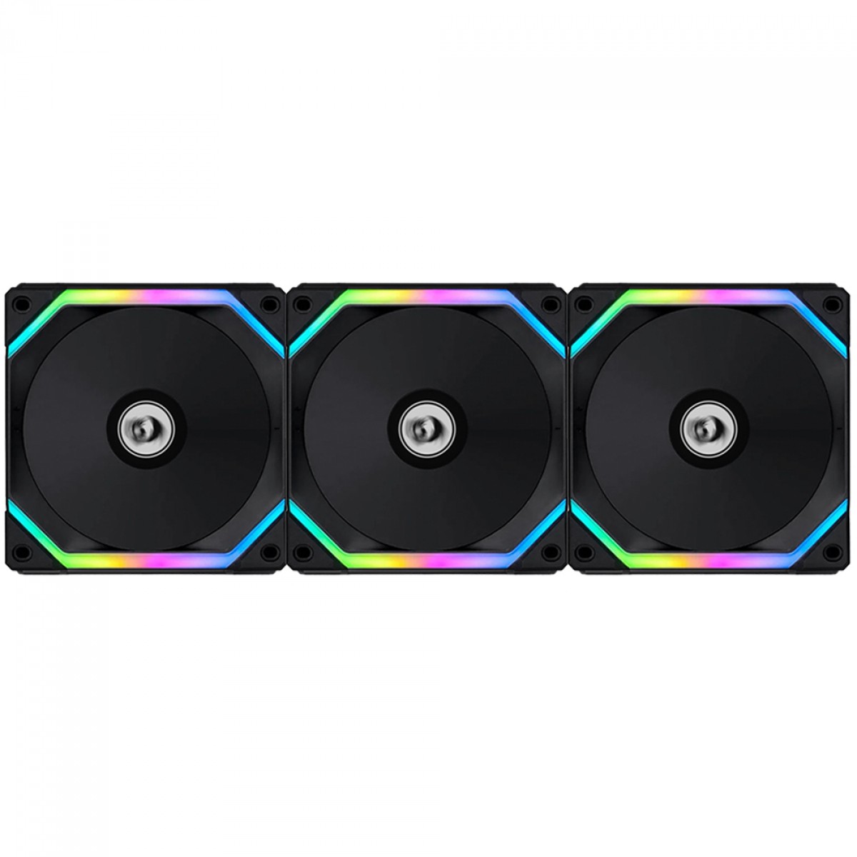 Kit Fan Com 3 Unidades Lian Li Uni Fan Redragon Spec, 120mm, ARGB, Black, UF-SL120-3B SI - miniatura 2