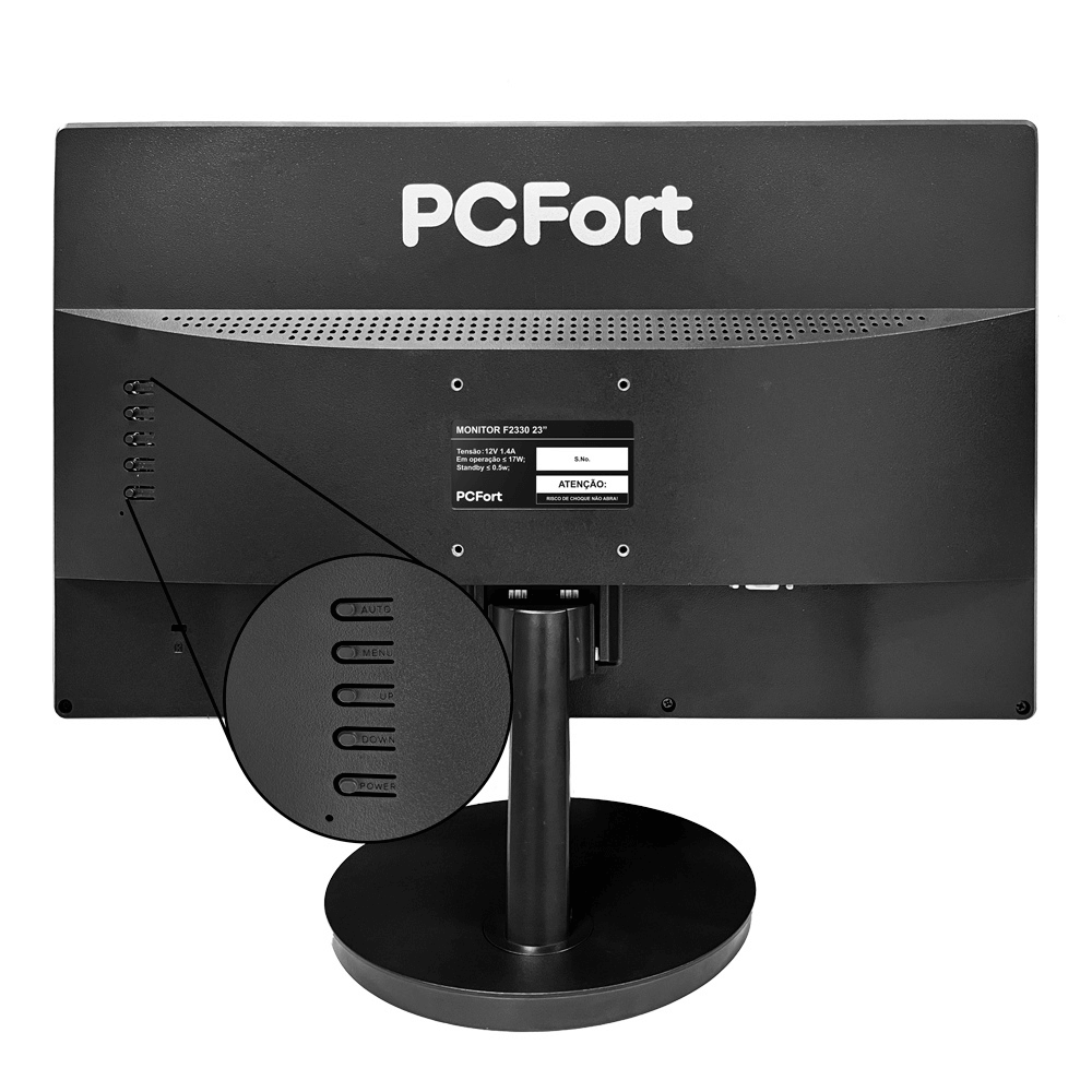 Monitor PCFort F2330 23" Led Full HD VGA - HDMI - VESA - miniatura 3