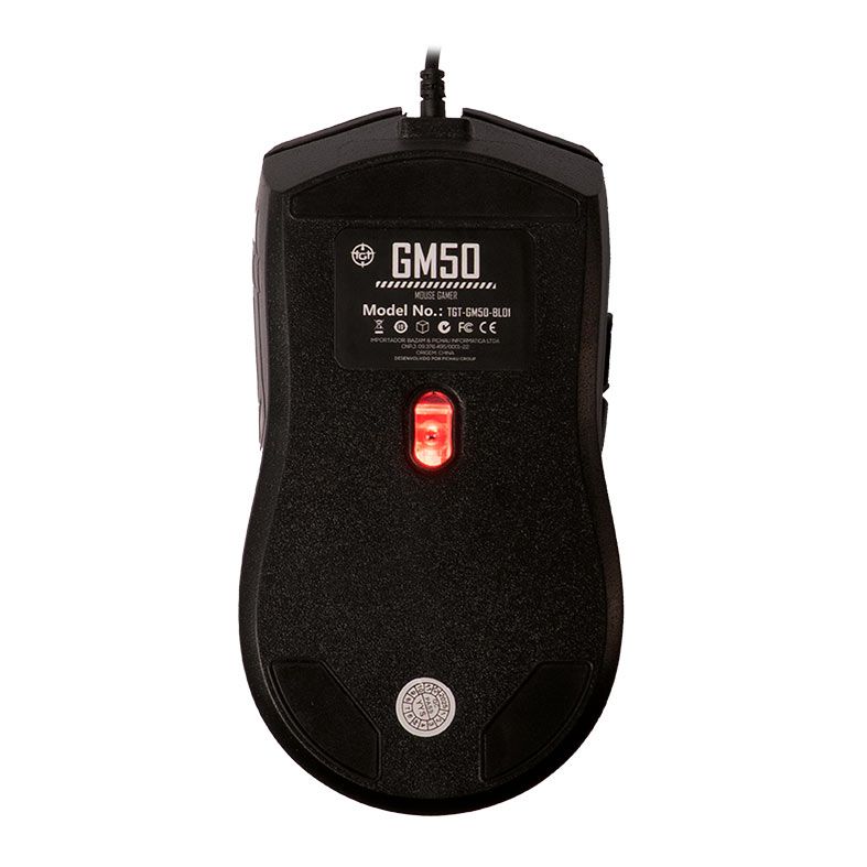 Mouse Gamer TGT GM50, Rainbow, 3600DPI, 6 Botoes, Preto, TGT-GM50-BL01 - miniatura 2
