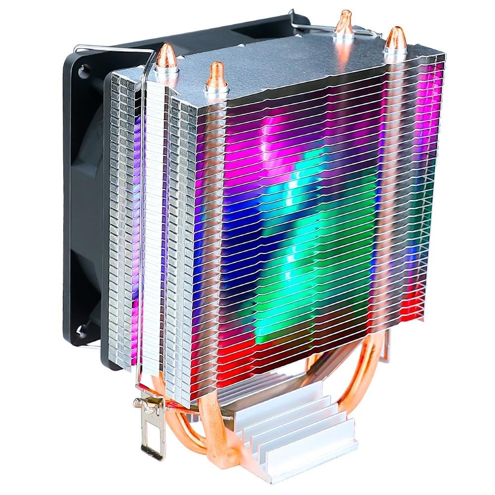 Air Cooler Gamer Rise Mode Z5, LED Rainbow, AMD/Intel, 90mm - miniatura 4