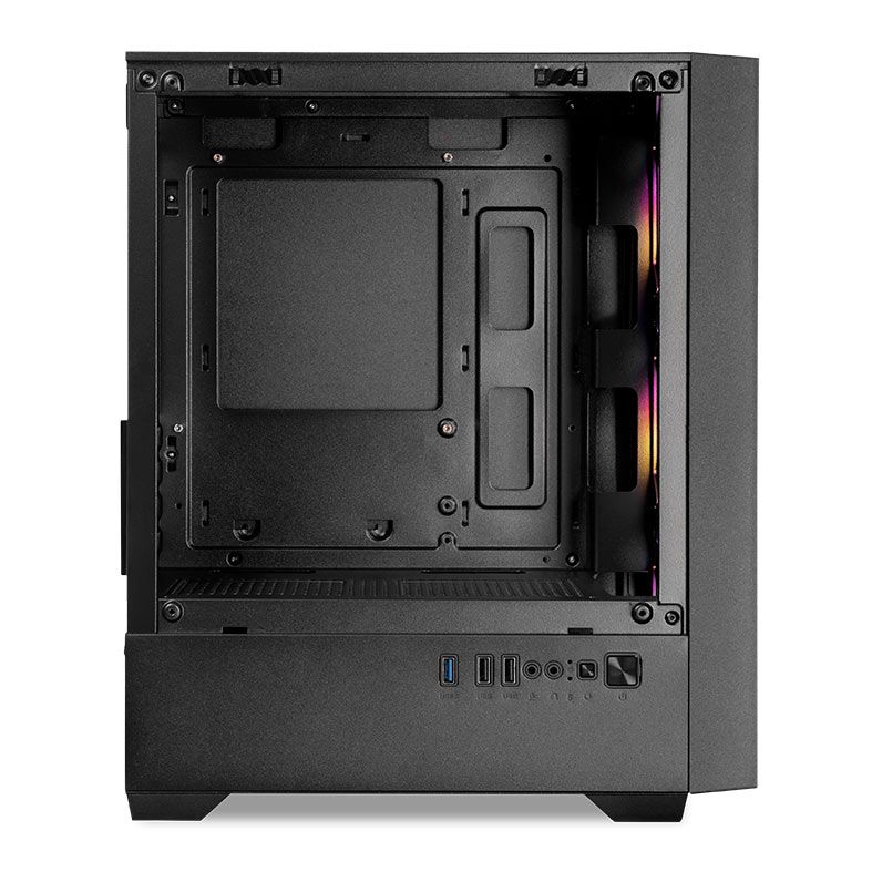 Gabinete Gamer Mancer Ward V3, Mini-Tower, Lateral de Vidro, Com 3 Fans, Preto, MCR-WD3-BK-3F - miniatura 5