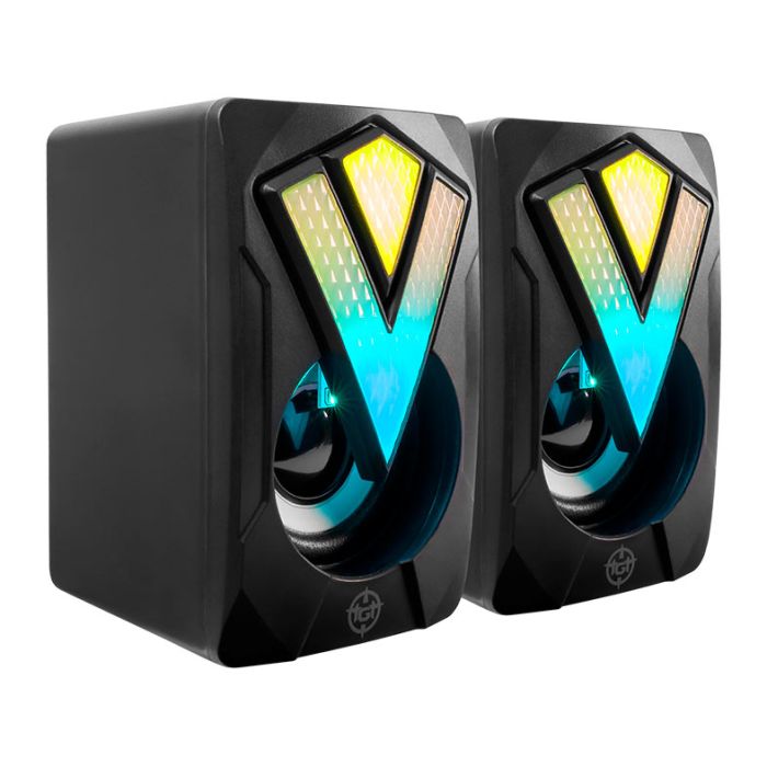 Caixa de Som TGT Spheris, Rainbow, 2x3W RMS, USB, Preto, TGT-SPH-RB01 - foto 1