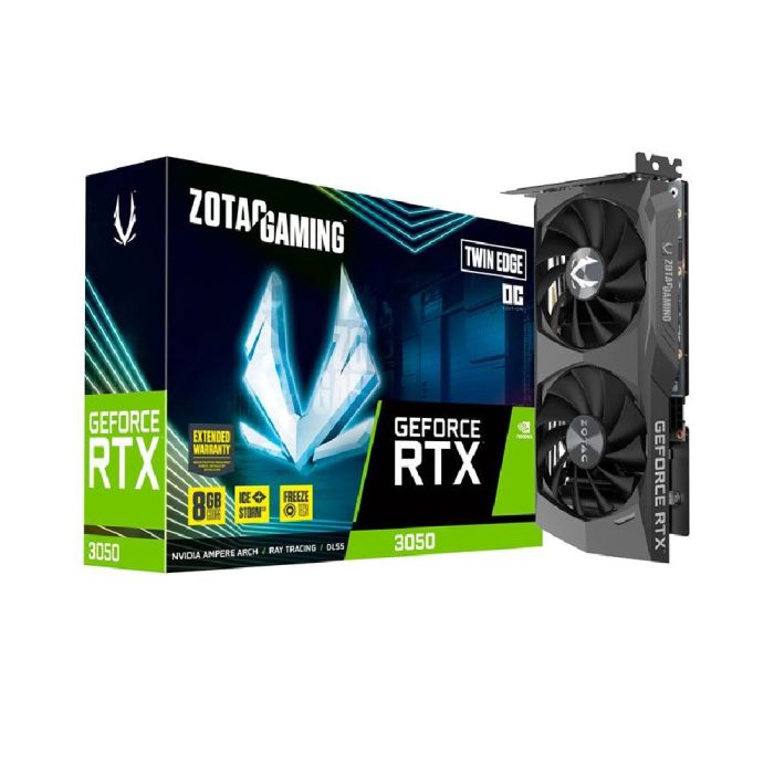Placa de Video Zotac RTX 3050 Twin Edge 6GB OC GDDR6 128bits - ZT-30510H-10L - foto 1