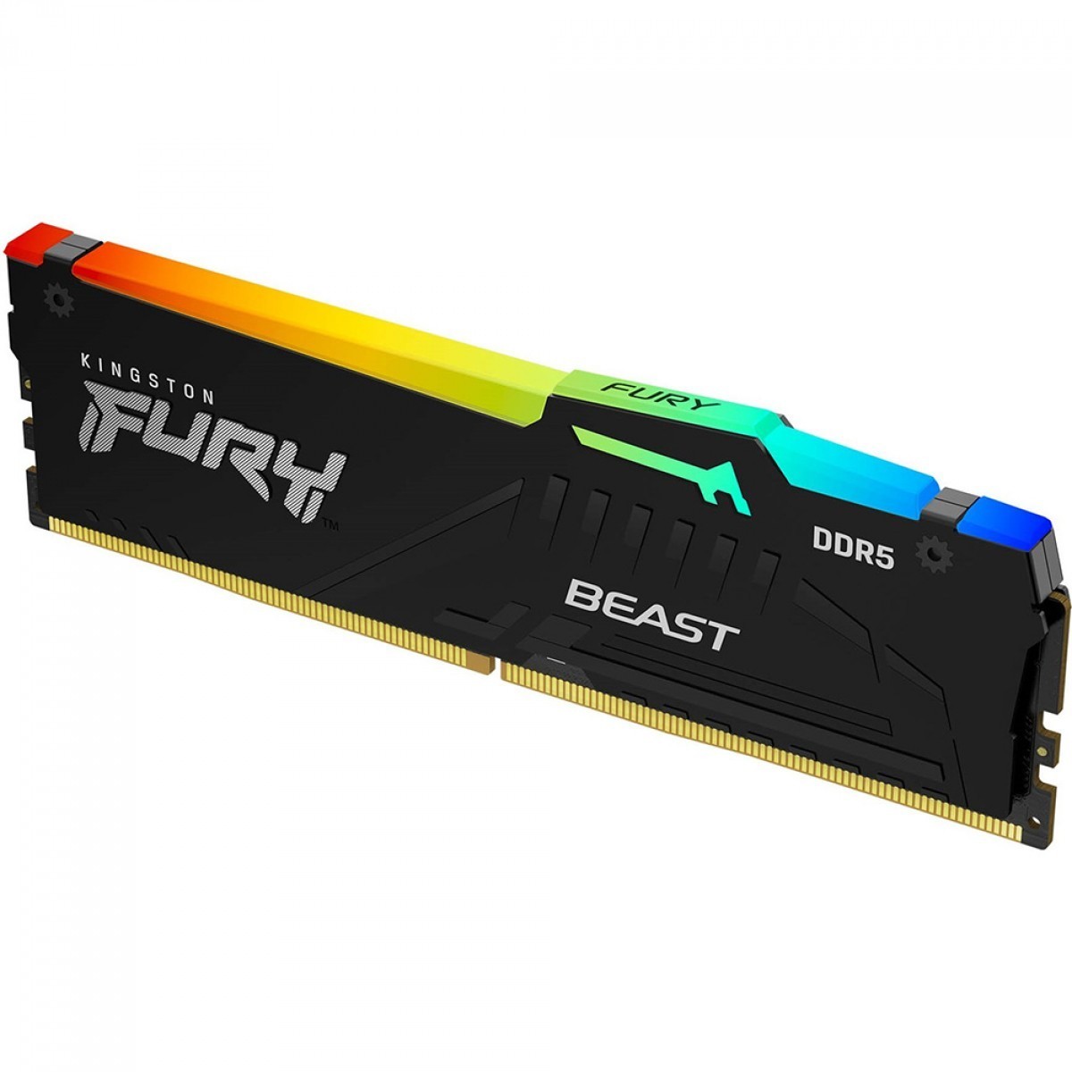 Memoria RAM Kingston Fury Beast DDR5 16GB 4800MHz RGB - Preto (KF548C38BBA-16) - miniatura 2