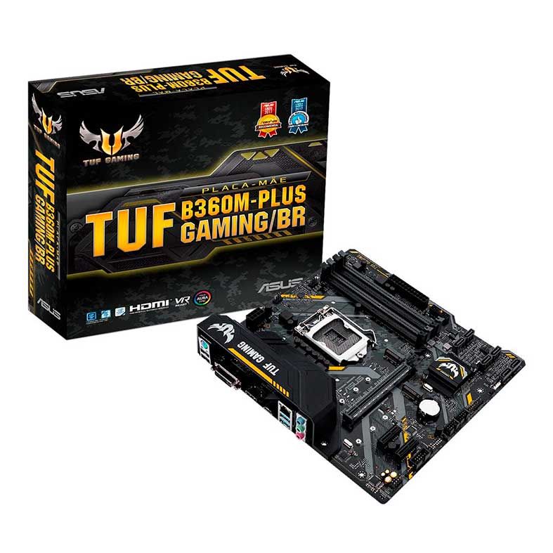 Placa Mae Asus TUF B360M-PLUS GAMING/BR DDR4 Socket LGA1151 Chipset Intel B360 - foto 1