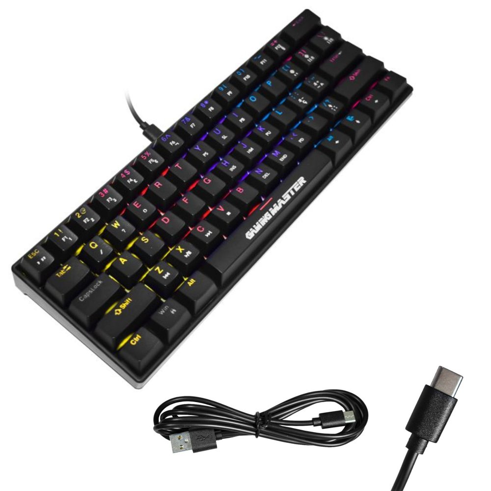 TECLADO KMEX MECANICO GAMER SPECTRAFURY PRETO KBL8 RGB - miniatura 4