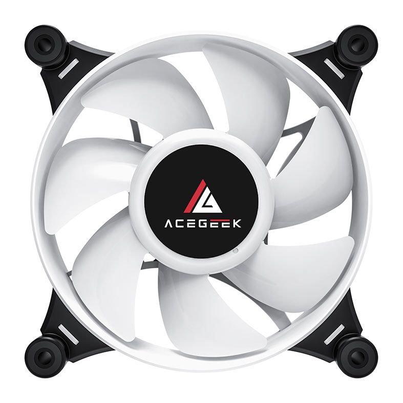 Kit Ventoinha Acegeek Crystal, 5x120mm, ARGB, Preto, AG-CRYSTAL5X1-BK - miniatura 5