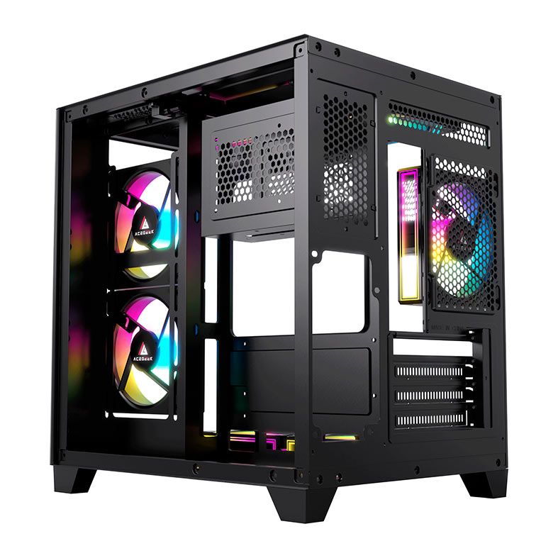 Gabinete Gamer Acegeek Arcane, Mid-Tower, Lateral de Vidro, Preto, AG-ARCANE-BK - miniatura 6