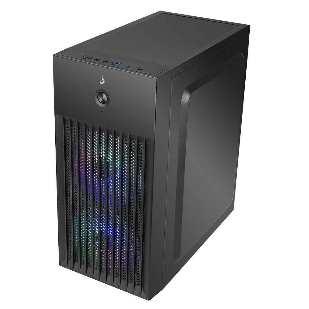 Gabinete Office Rise Mode X1 Mini Tower USB 3.0 S/ Fan Preto - RM-GA-OFX1-FB - miniatura 3