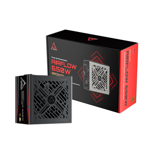 Fonte de Alimentação GStorm Airflow 650W – 80 Plus Bronze - foto 1