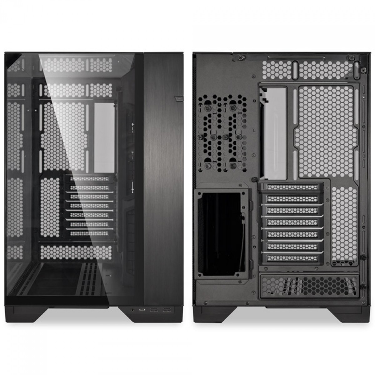 Gabinete Gamer Lian Li O11 Vision, Mid Tower, Vidro Temperado, E-ATX, Black, Sem Fonte, Sem Fan, O11VX BLACK - miniatura 5