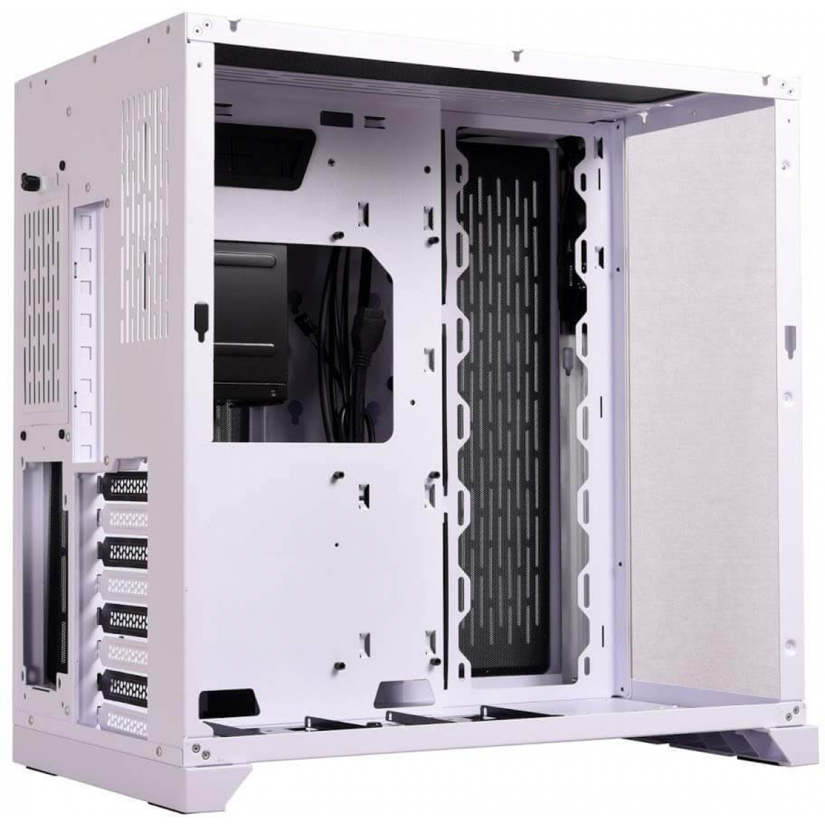 Gabinete Gamer Lian Li Dynamic, Mid Tower, Vidro Temperado, White, Sem Fonte, Sem Fan, PC-O11DX - miniatura 3