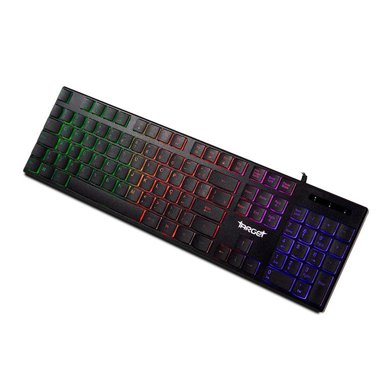 Kit Teclado e Mouse TGT Leopard 2, Rainbow, 1200 DPI, ABNT2, Preto, TGT-LP2-RBW01 - miniatura 2