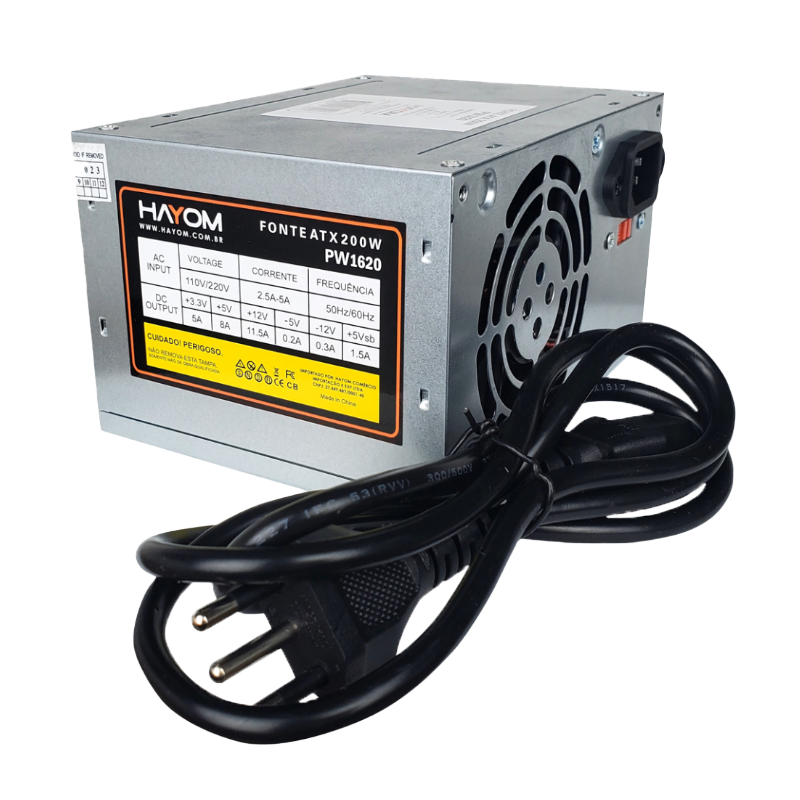 FONTE 200W ATX – HAYOM PW1620 - miniatura 2
