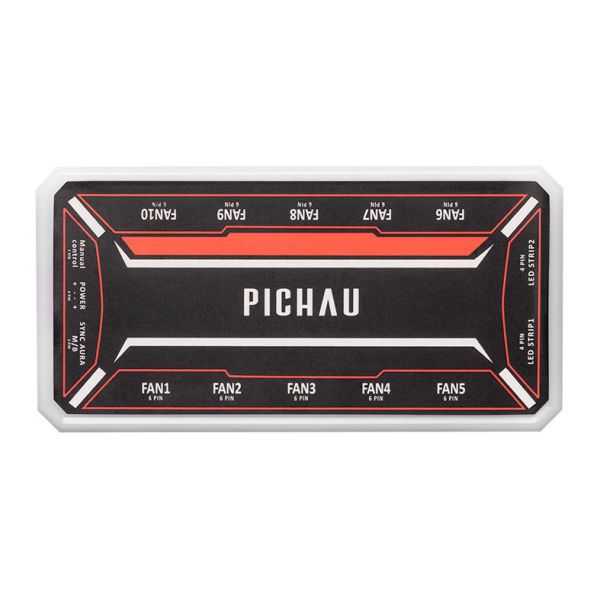 Controladora Pichau Feather X6, ARGB, 10 Portas, PG-FTX6-BK01 - foto 1