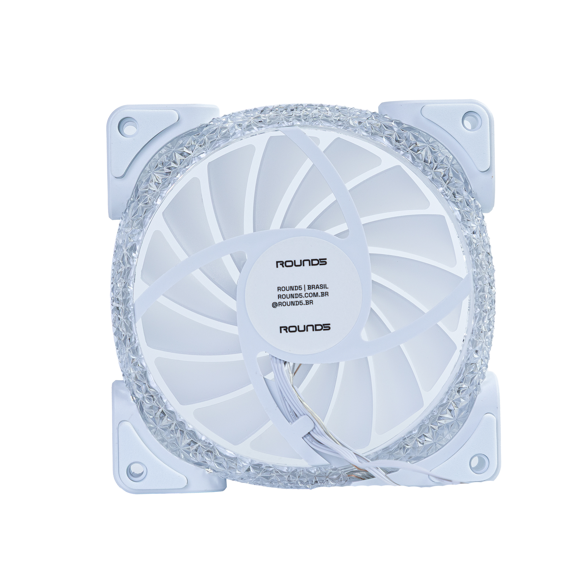 FAN ROUND5 CRYSTAL FORWARD PWM ARGB 120MM WHITE BOX - miniatura 6