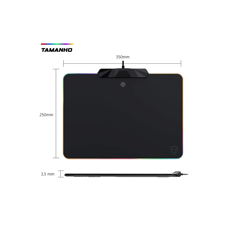Mouse Pad Gamer Motospeed RGB Preto - P98 - miniatura 3