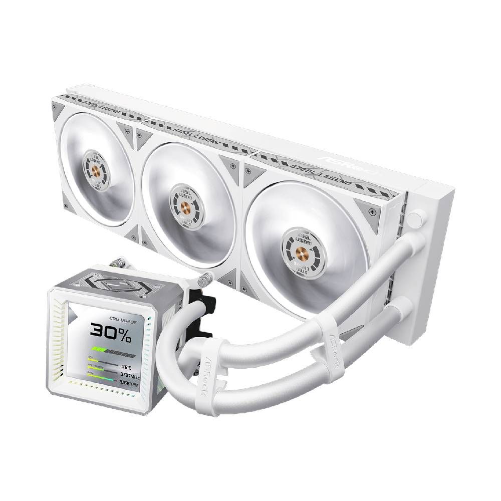 Water Cooler AsRock Steel Legend 360 LCD AMD/Intel - 90-ASLA36-WAAGA5 - foto 1