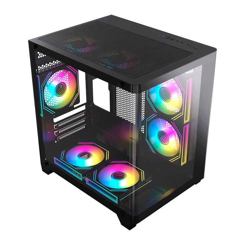 Gabinete Gamer Acegeek Arcane, Mid-Tower, Lateral de Vidro, Preto, AG-ARCANE-BK - miniatura 2