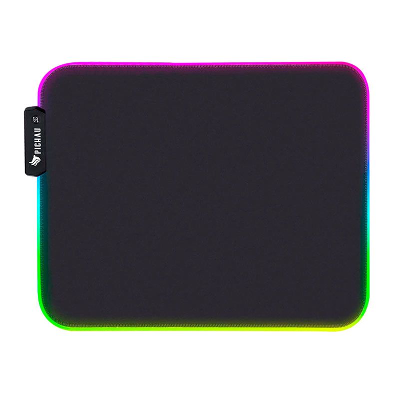 Mousepad Pichau Stellaris, RGB, Medio, 350x300x3mm, Preto, PCH-STRM-RB01 - foto 1