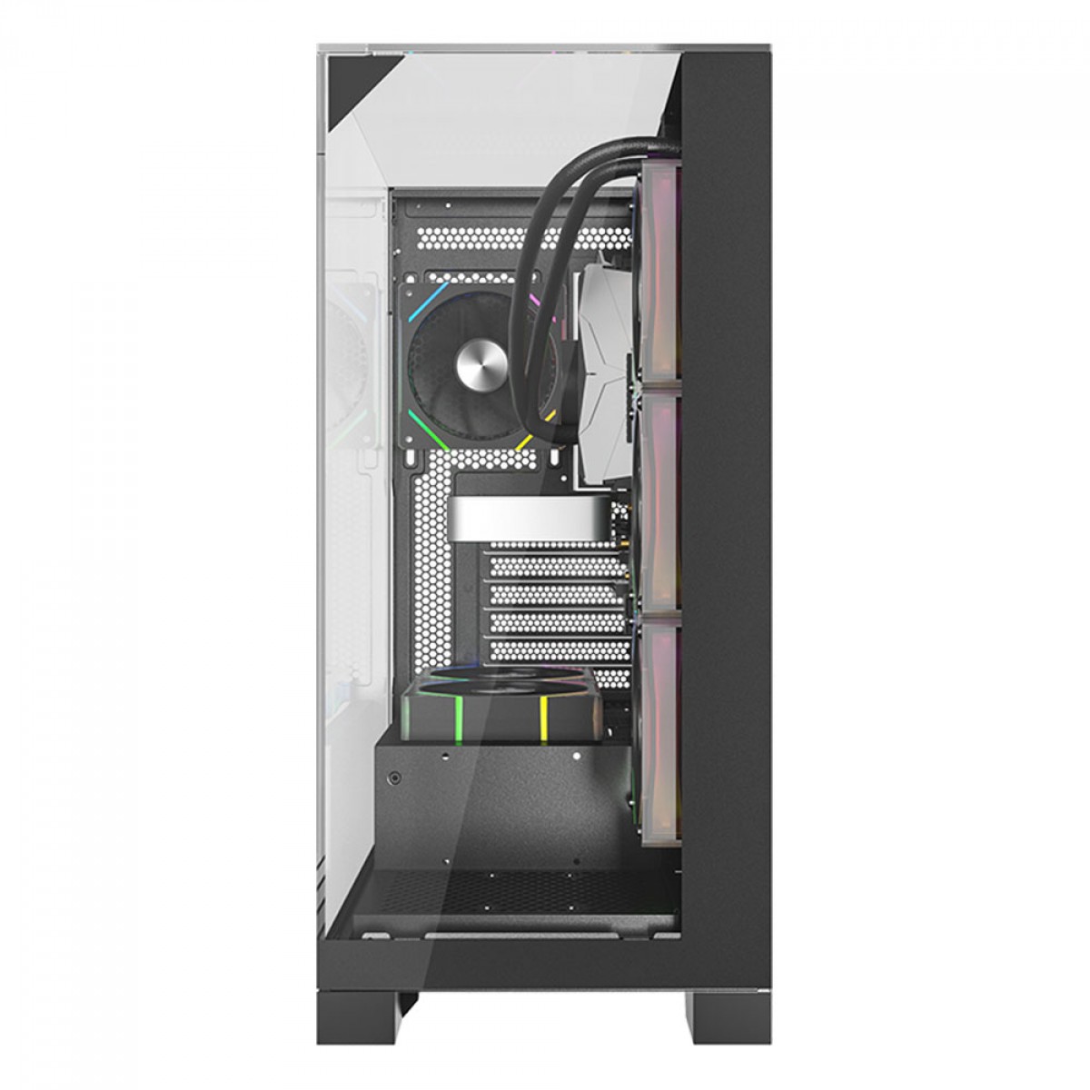 Gabinete Gamer Liketec Empire Dark, Mid Tower, Vidro Temperado, ATX, Sem Fonte, Sem Fans, Preto - miniatura 5