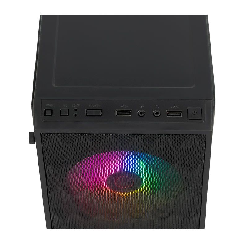 Gabinete Gamer TGT Jester V2, Rainbow, Mini-Tower, Lateral de Acrilico, Com 2 Fans, Preto, TGT-JSRV2 - miniatura 3