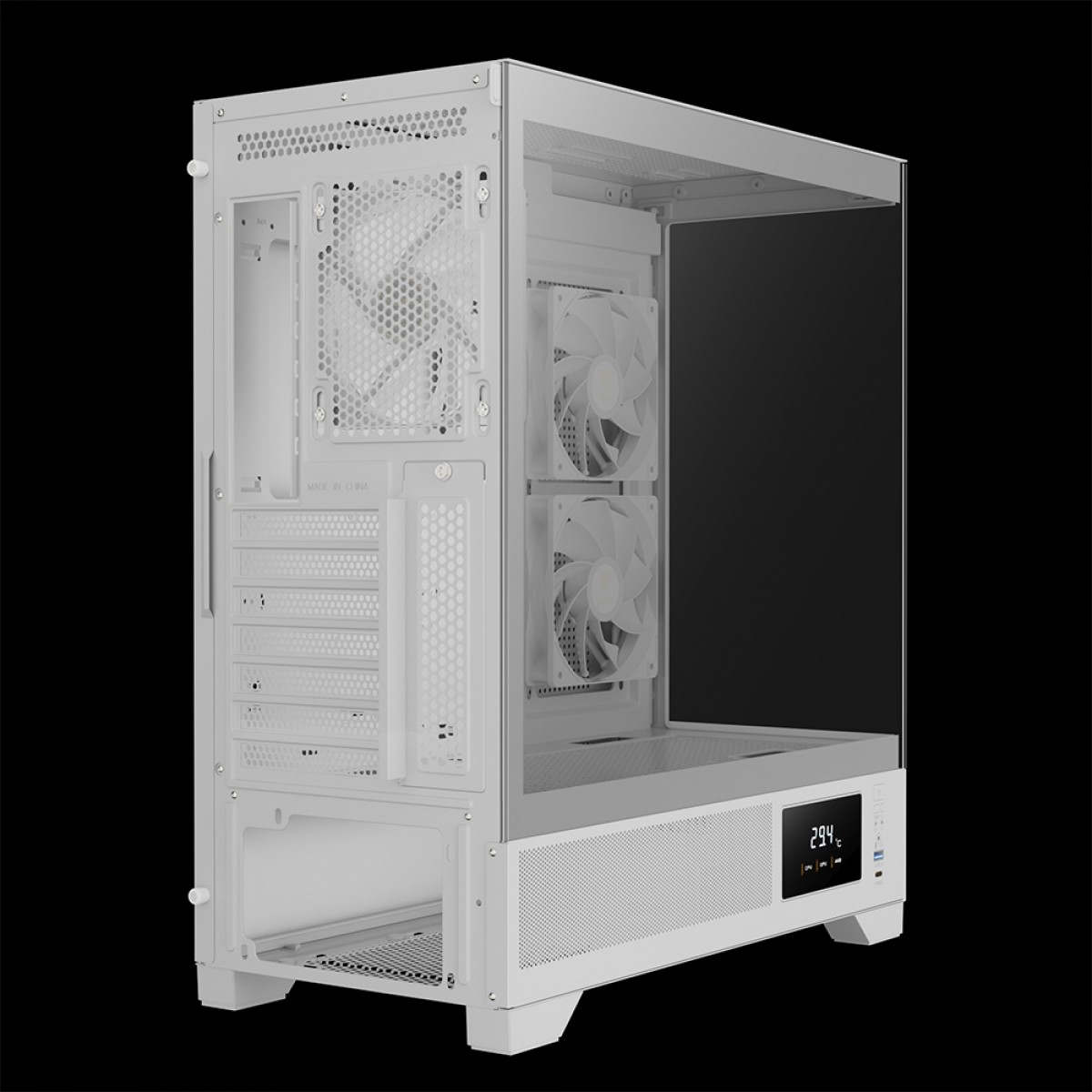 Gabinete Gamer Gamdias Atlas M1 WH, Mid Tower, Vidro Temperado, ATX, White, Sem Fonte, Com 3 Fans ARGB - miniatura 5