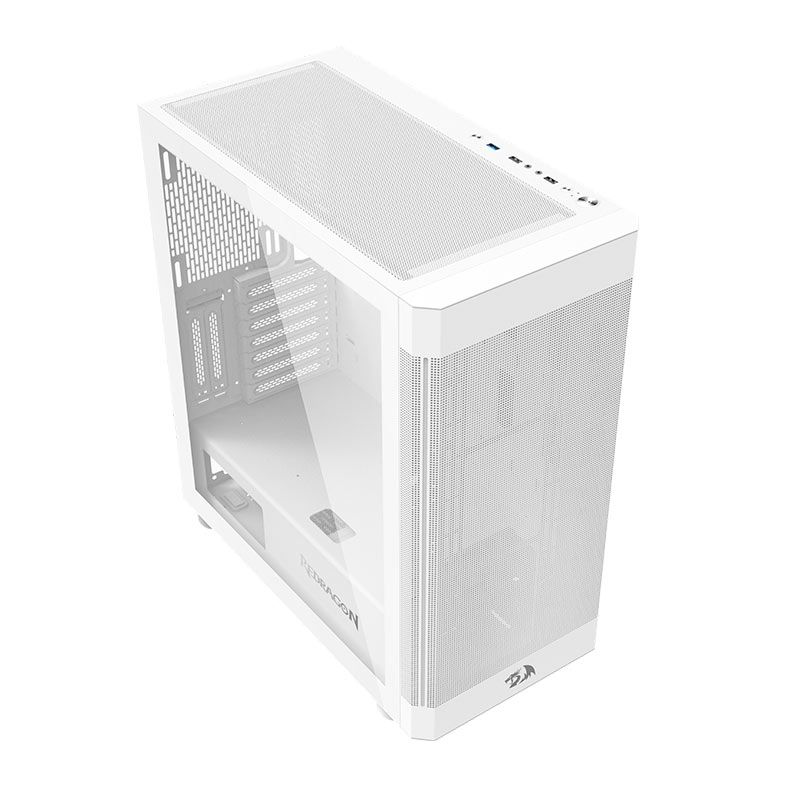 Gabinete Gamer Redragon Aeroglass, Mid-Tower, Lateral de Vidro, Branco, CA-602W - miniatura 5