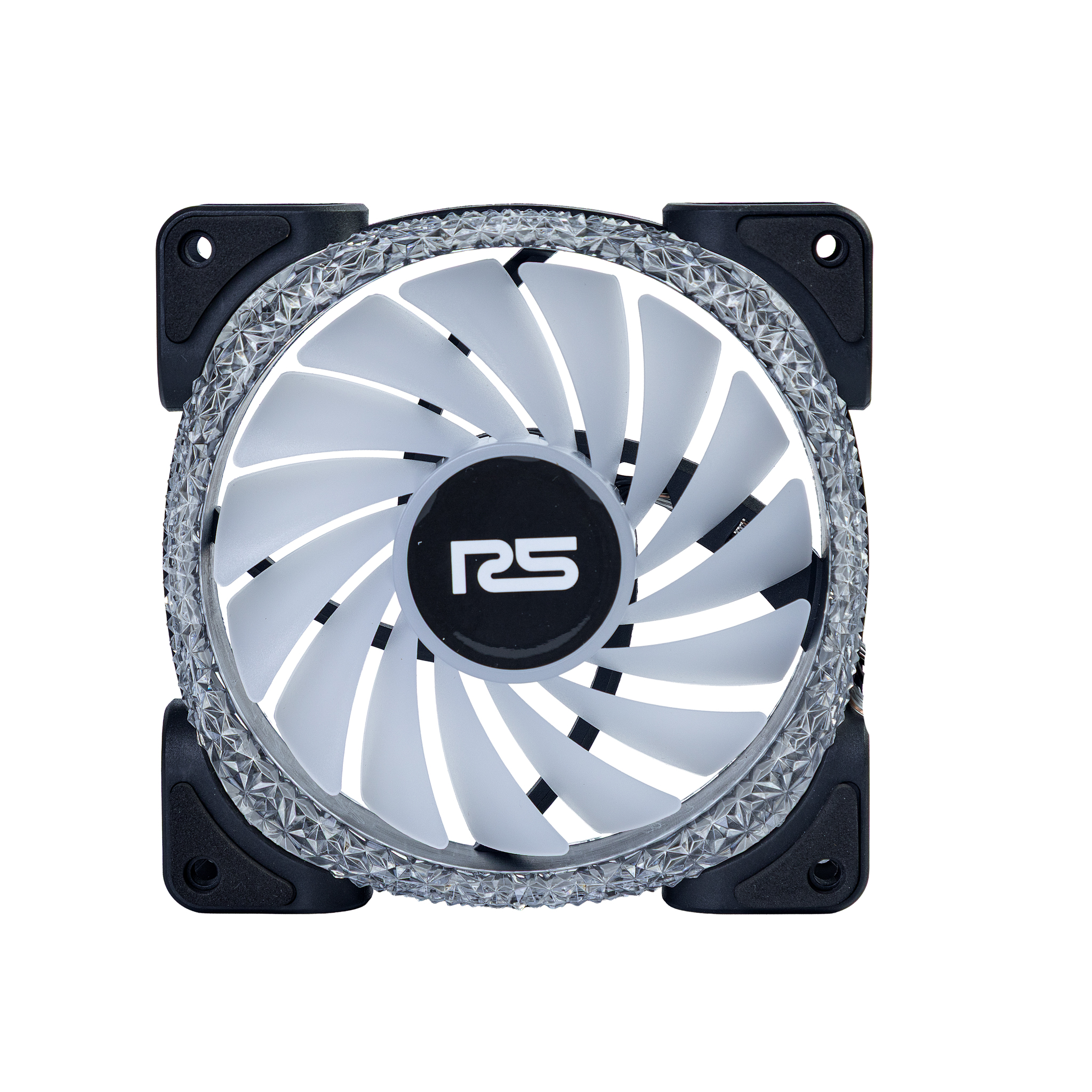 FAN ROUND5 CRYSTAL FORWARD PWM ARGB 120MM BLACK BOX - miniatura 2