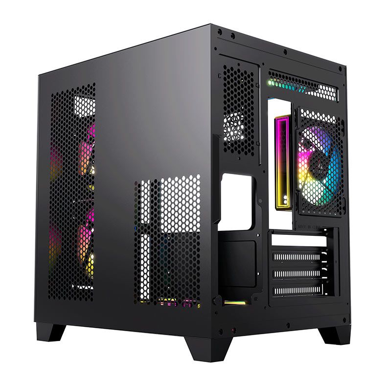 Gabinete Gamer Acegeek Arcane, Mid-Tower, Lateral de Vidro, Preto, AG-ARCANE-BK - miniatura 4