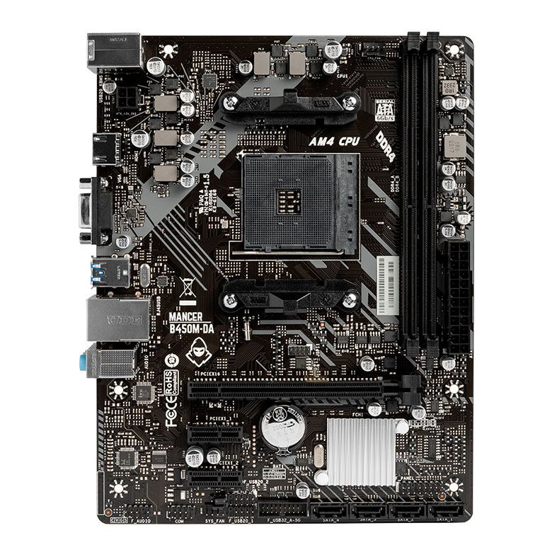 Placa Mae Mancer B450M-DA, DDR4, Socket AM4, M-ATX, Chipset AMD B450, MCR-B450M-DA - foto 1