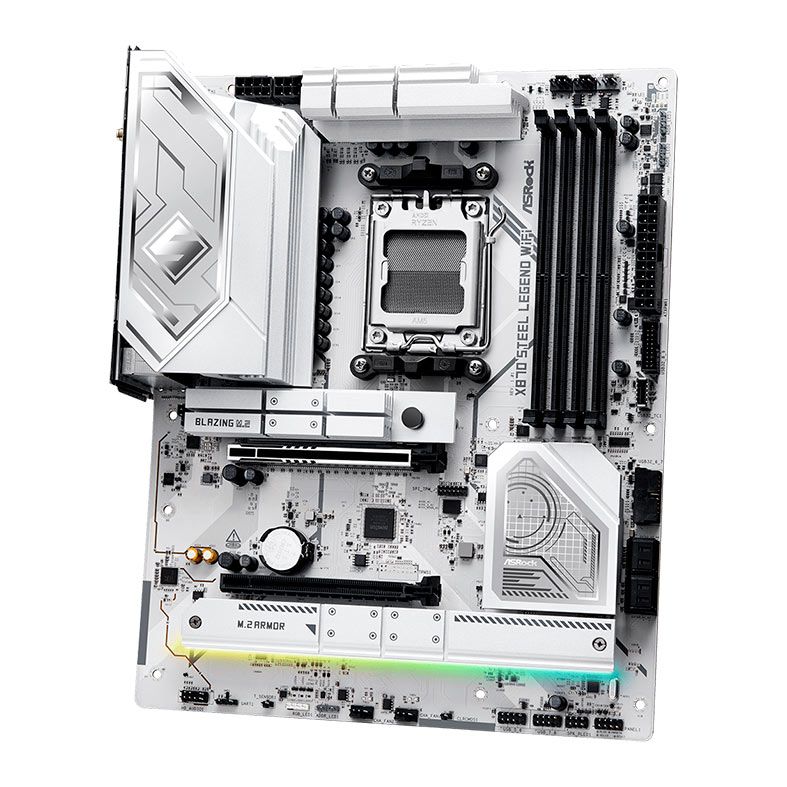 Placa Mae AsRock X870 Steel Legend WiFi, DDR5, Socket AMD AM5, ATX, Chipset AMD X870, X870-STEEL-LEGEND-WIFI - miniatura 3