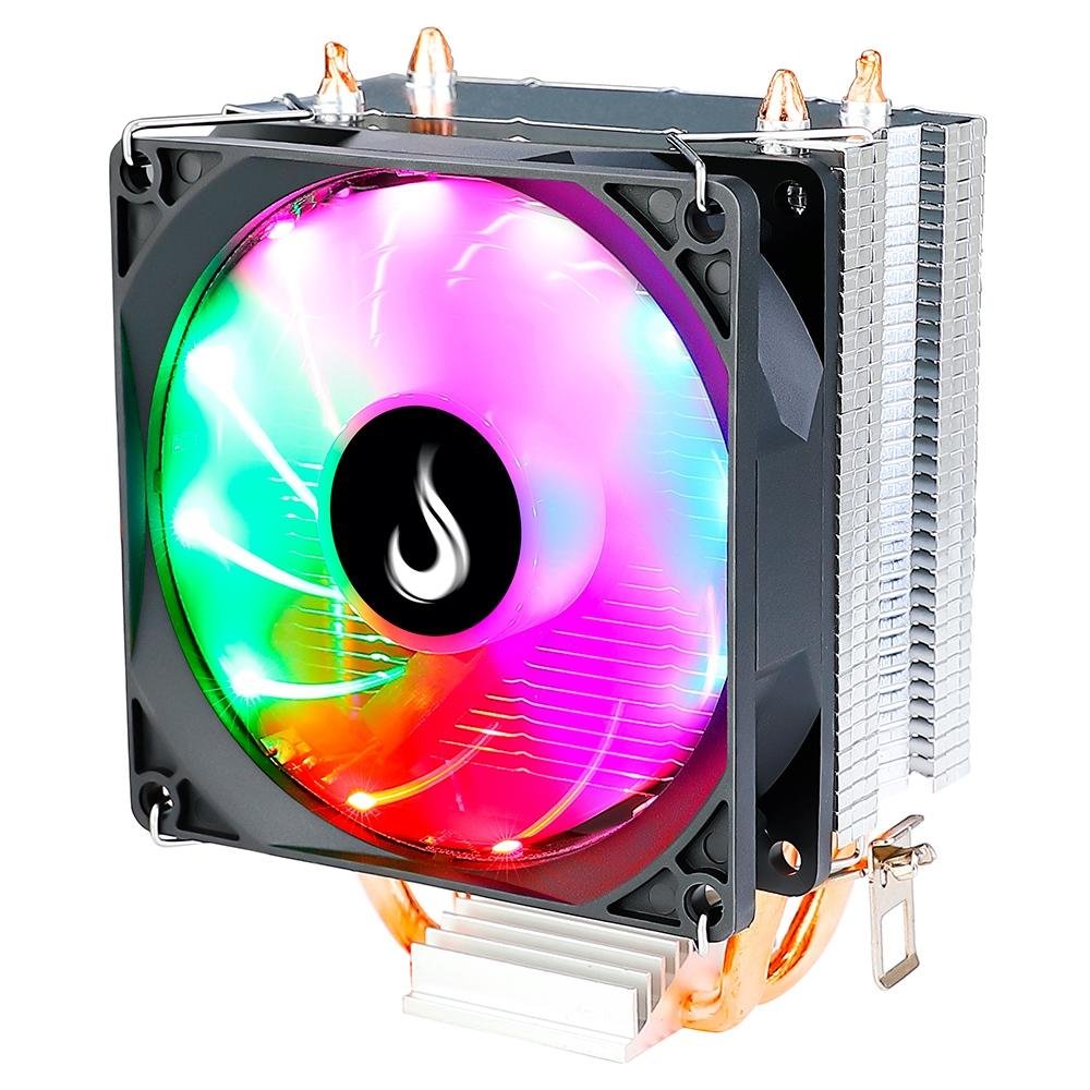 Air Cooler Gamer Rise Mode Z5, LED Rainbow, AMD/Intel, 90mm - miniatura 2
